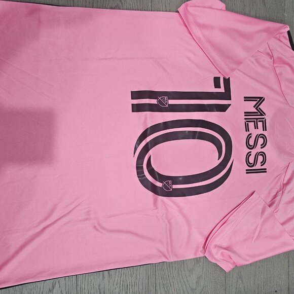 MLS Youth Inter Miami CF Lionel Messi adidas Pink 2024 Replica Jersey - Picture 4 of 8